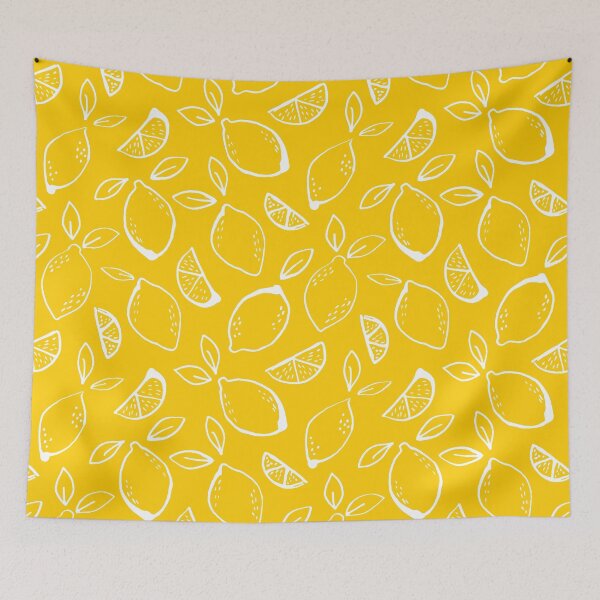 Item preview, Inky Lemons - Yellow designed and sold by latheandquill.
