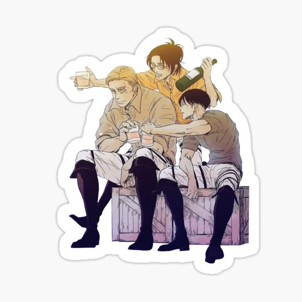 Levi, Erwin, and Hange Sticker