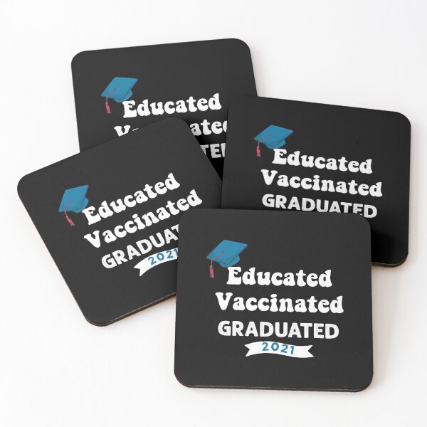 Item preview, Educated Vaccinated Graduated 2021 - Graduation Class designed and sold by VintagePathway.