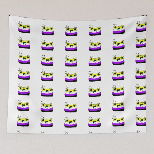 Item preview, Subtle Nonbinary Flag Pride Frog. Nonbinary frog designed and sold by tiredandbored.