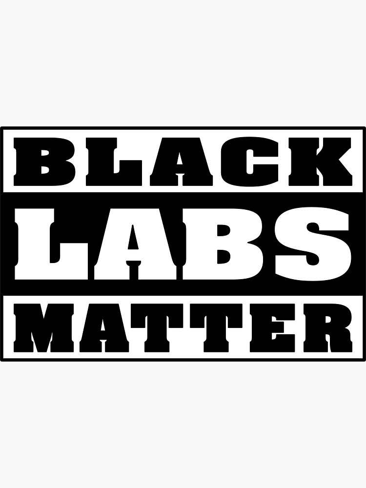Thumbnail 3 of 3, Sticker, Black Labs Matter Essential Sticker designed and sold by SW33TSP0T.