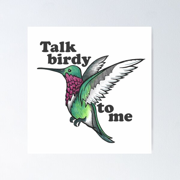 Item preview, Ruby-throated Hummingbird - Talk Birdy To Me designed and sold by The White Bat.
