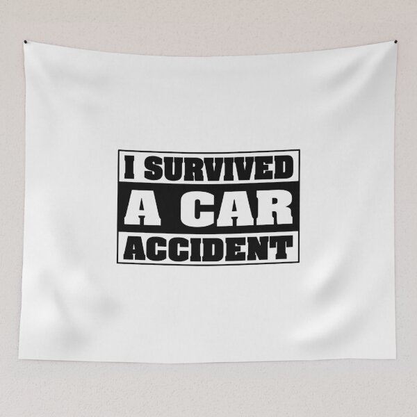 Item preview, I Survived A Car Accident Essential Sticker designed and sold by SW33TSP0T.