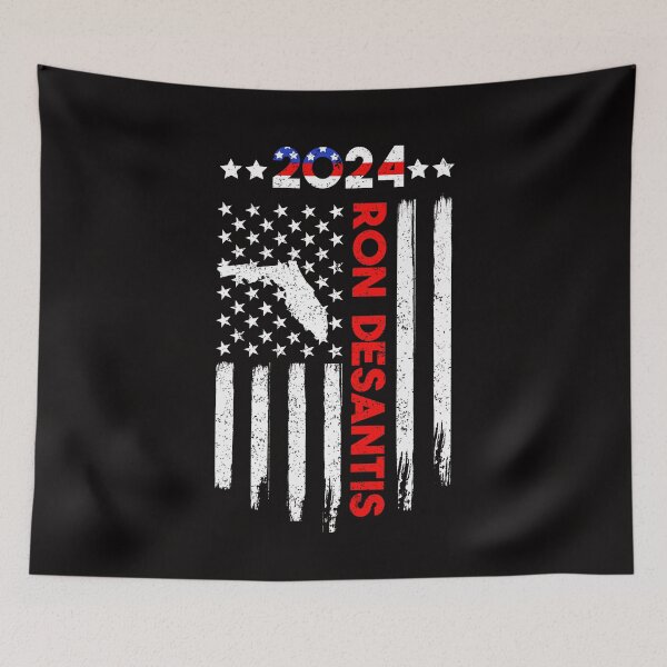 Item preview, Ron DeSantis 2024 President Campain USA Flag  designed and sold by mohmmed22.
