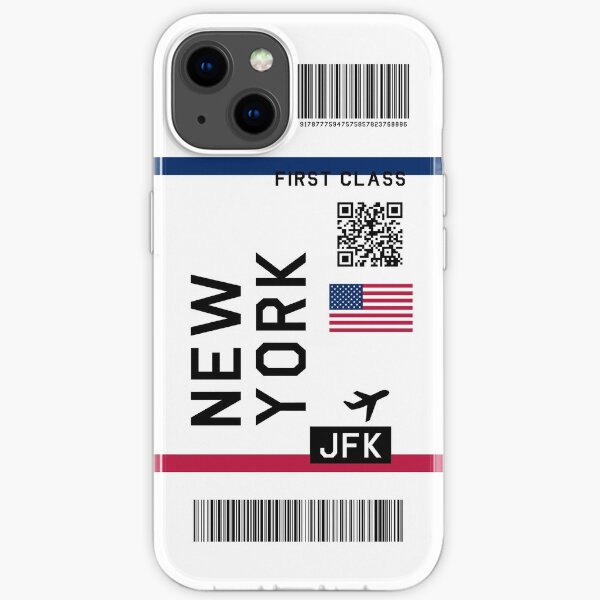 Flugticket New York iPhone Flexible Hülle
