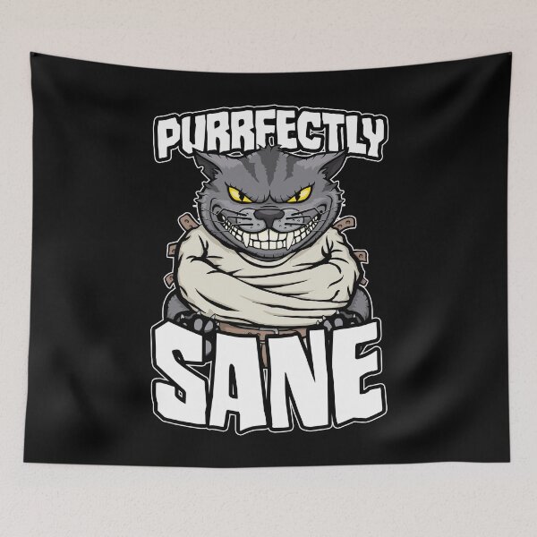 Item preview, Purrfectly Sane Crazy Cat Lady Funny Mad Cat Lover Halloween designed and sold by GrandeDuc.