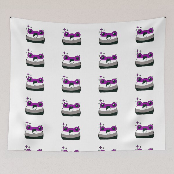Item preview, Subtle Asexual Pride Frog. Asexual frog designed and sold by tiredandbored.