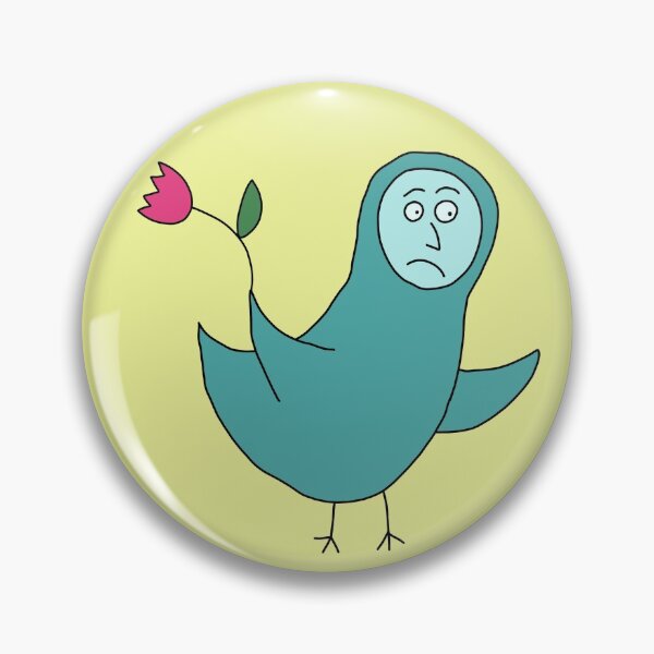 Item preview, Sad Bird with Human Face designed and sold by fogoosherie.