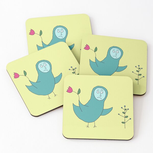 Item preview, Sad Bird with Human Face designed and sold by fogoosherie.