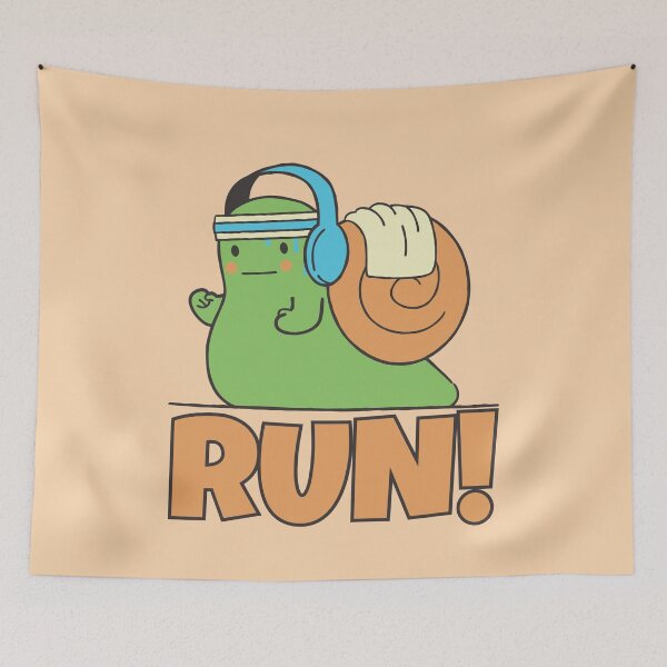 Item preview, Run! Funny Running Snail Design Perfect Gift For Runners designed and sold by PandaSoul.