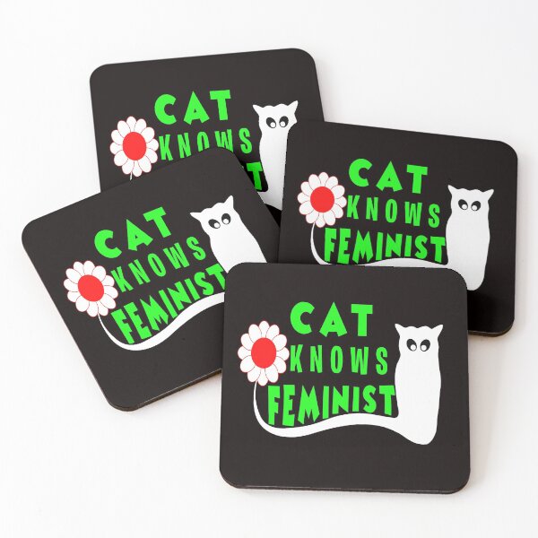 Item preview, Cat Knows Feminist designed and sold by roleshop.