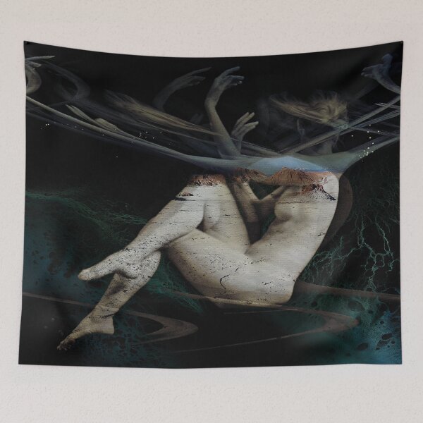 Item preview, 'Ananke Sitting on Saturn's Edge': Digital Painting/ Original artwork by The Raumier designed and sold by N-W-T-S-I-O.