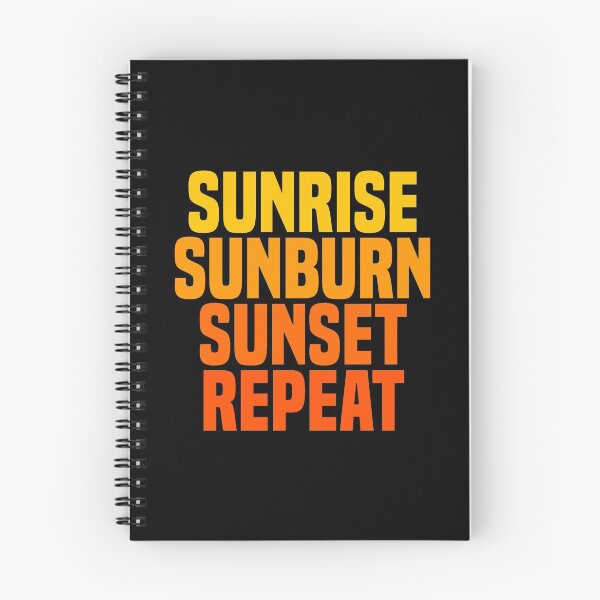 Item preview, Sunrise Sunburn Sunset Repeat - Kitesurfing Kitesurfer designed and sold by Nessshirts.