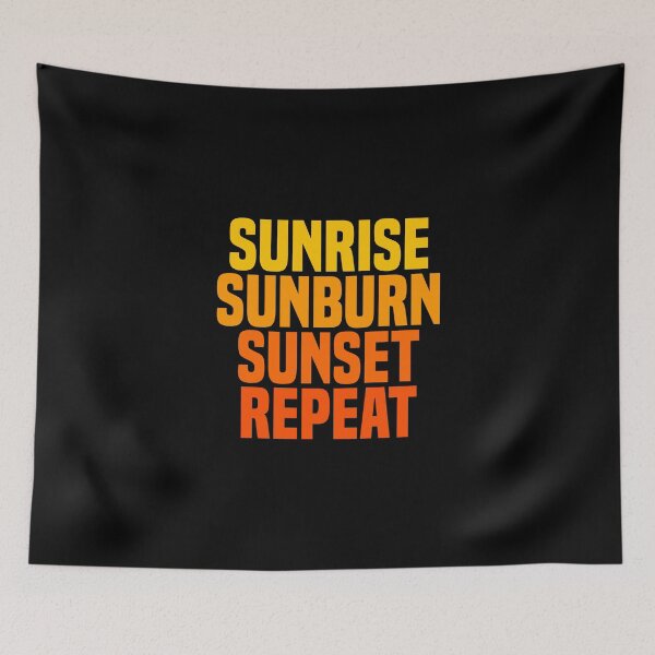 Item preview, Sunrise Sunburn Sunset Repeat - Kitesurfing Kitesurfer designed and sold by Nessshirts.