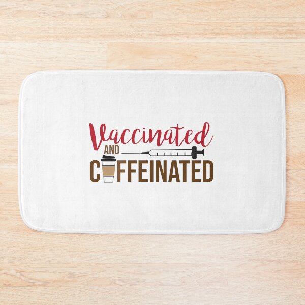 Item preview, Vaccinated and Caffeinated designed and sold by BoxerBeardCo.