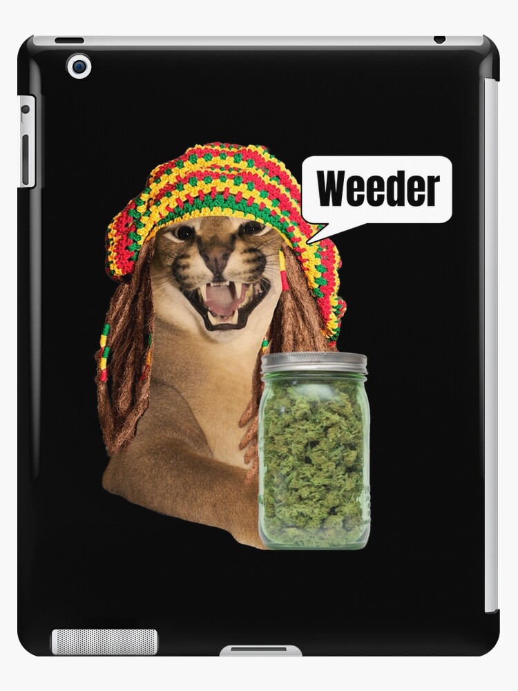 Drunk Floppa Meme Caracal Cat | iPad Case & Skin