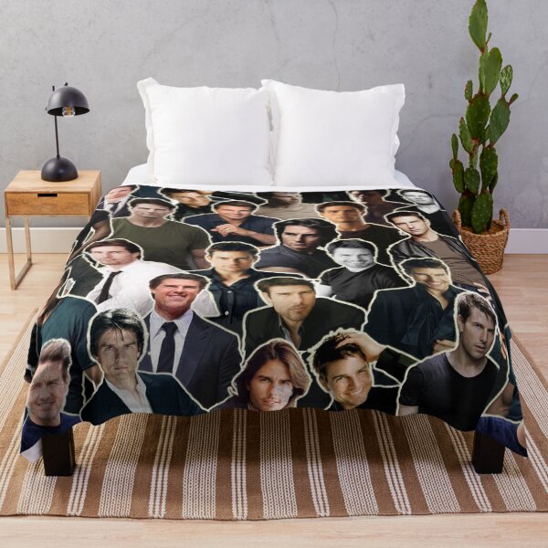 Tom Cruise Collage - Cancer zodiac Throw Blanket