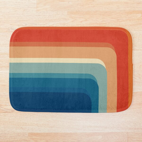 Retro Vintage Geometric Bath Mat
