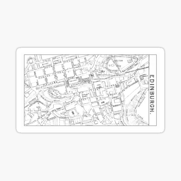Item preview, Vintage Map of Edinburgh 1868 designed and sold by yourscotland.