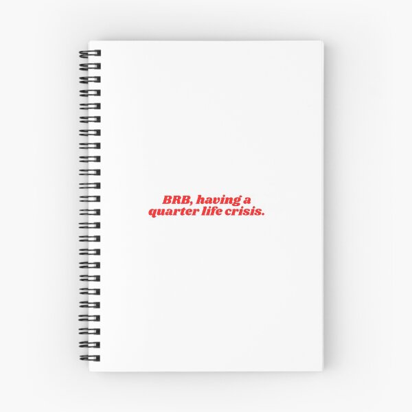 Item preview, BRB, having a quarter life crisis designed and sold by lettersbymich.