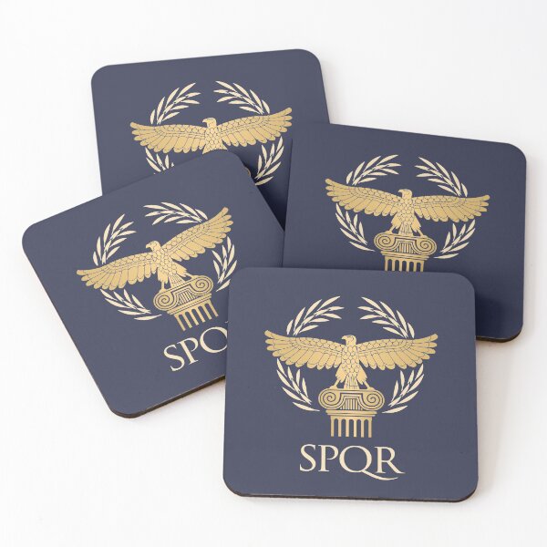 Item preview, SPQR Roman Republic flag and motto with aquila, eagle designed and sold by Print  Androïde.
