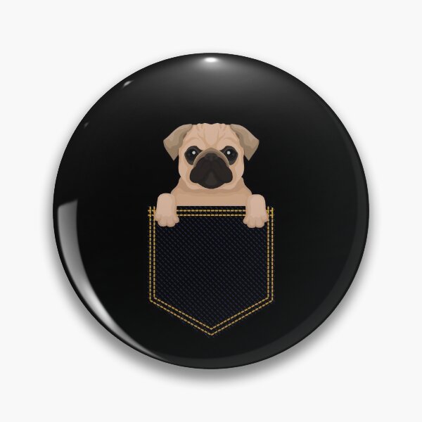 Artikelvorschau, Pocket Pug T-Shirt Cooles bedrucktes T-Shirt Geschenk entworfen und verkauft von LJ4EVER.