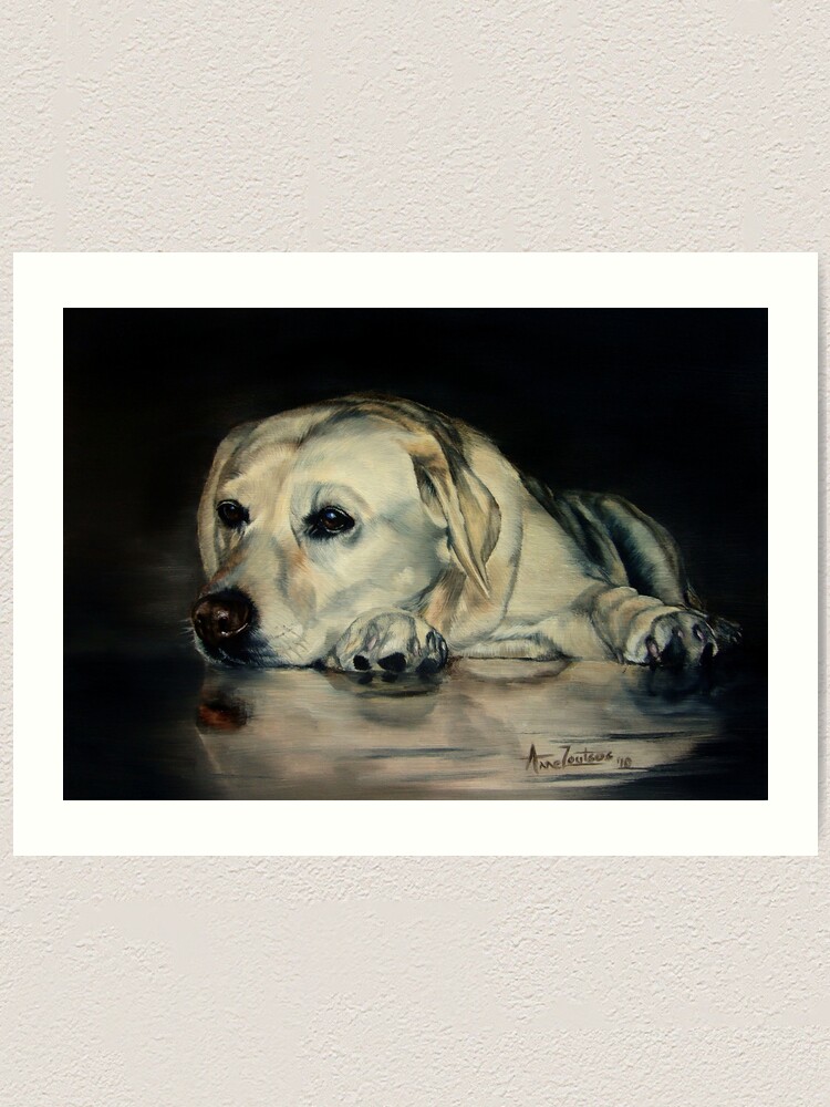 Alternate view of Yellow Labrador Art Print