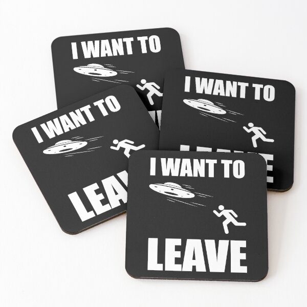 Item preview, I Want To Leave designed and sold by Cat Lady Designs.