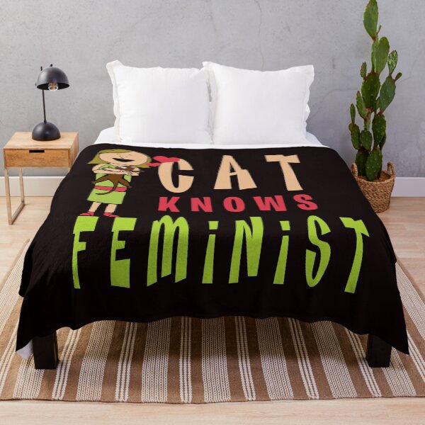 Item preview, Cat Knows Feminist designed and sold by roleshop.