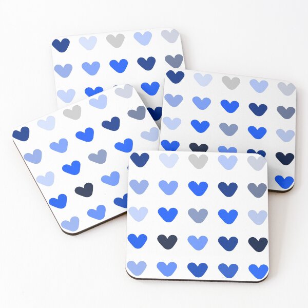 Item preview, Shades Of Blue Hearts designed and sold by rottenaeon.