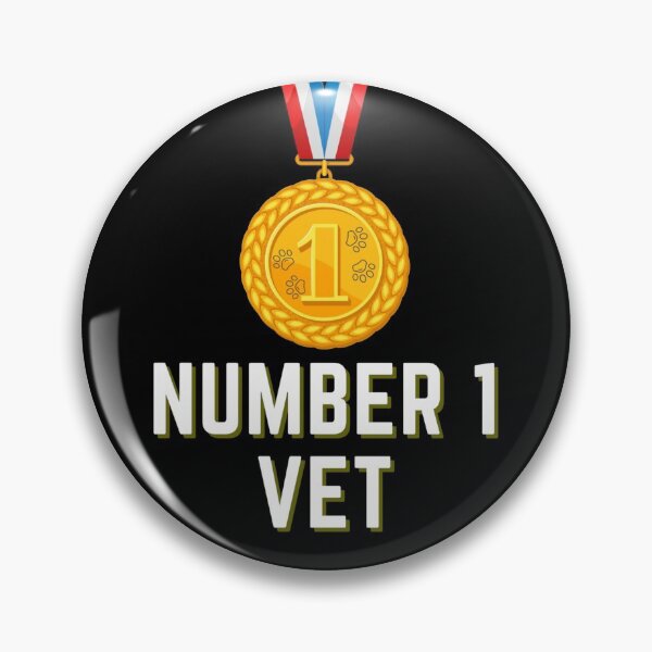 Item preview, Number 1 Vet Medal designed and sold by Imemewell.