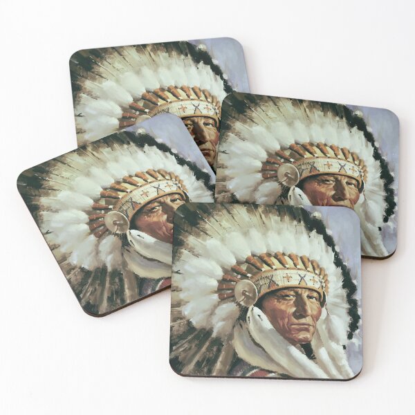 Item preview, Native american chief vintage designed and sold by AlexSin.