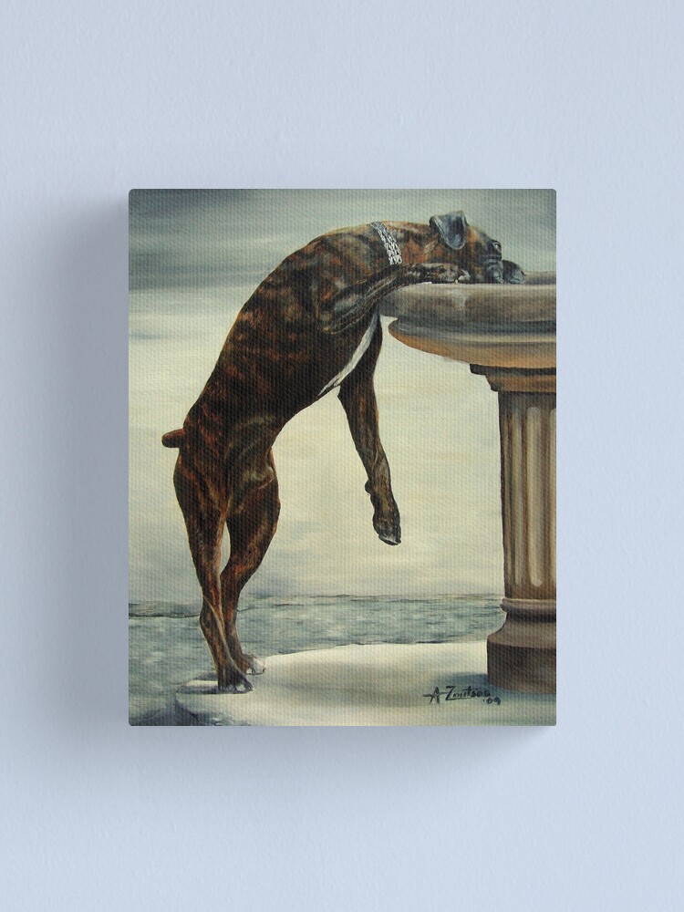 Alternate view of The Drinking Fountain Canvas Print