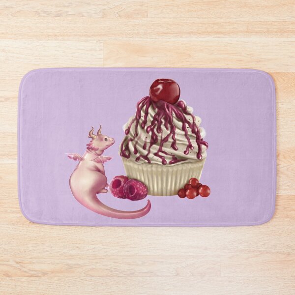 Item preview, Cute pink dragon with tasty cherry cupcake designed and sold by Gamical.