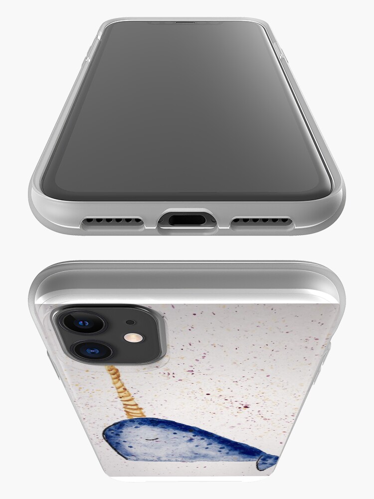 Alternate view of Narwhal Splatter iPhone Case & Cover