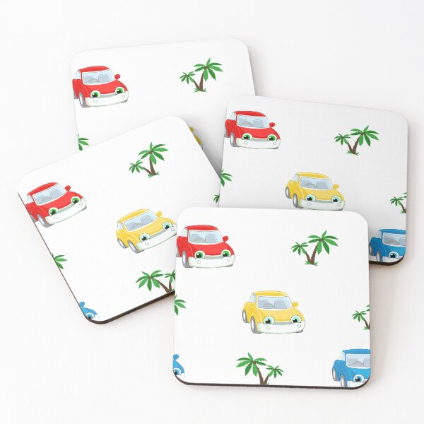 Item preview, Cute Red, Blue and Yellow Cars Kids Cartoon designed and sold by SarahTeskk.