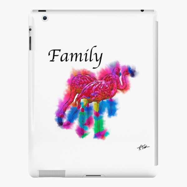 Family - Flamingo Flock In Abstract iPad Snap Case