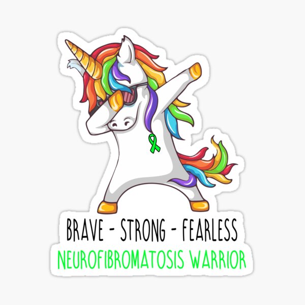 Brave Strong Fearless Unicorn Neurofibromatosis Shirt Brave Strong Fearless Unicorn Neurofibromatosis Shirt