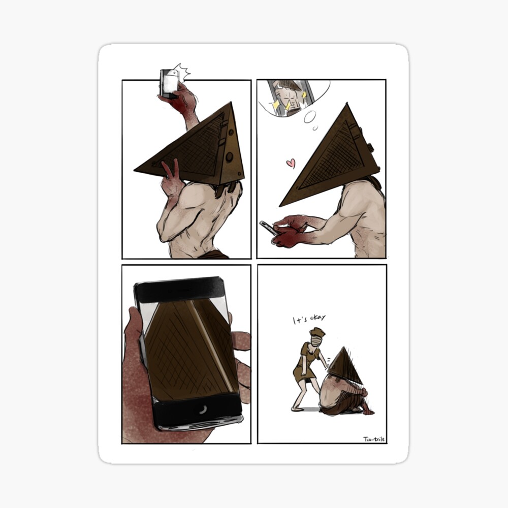 Pyramid Head Sticker for Sale by SpicySav