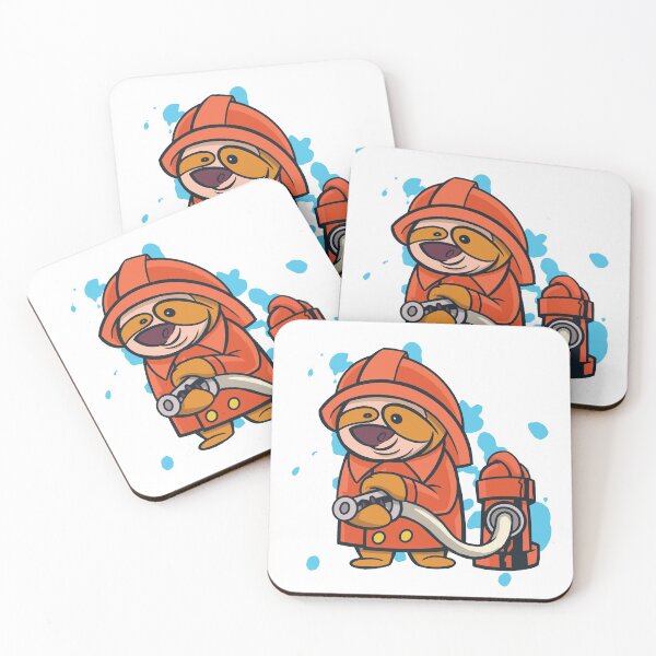 Item preview, Cute Firefighter Sloth designed and sold by infleims.