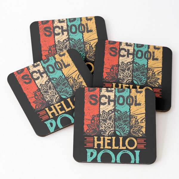 Item preview,  Bye Bye School Hello Pool For summer beach Vintage colorful distressed grunge  designed and sold by Houssemanthony.