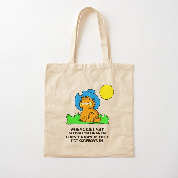 Quand je mourrai, je ne pourrai pas aller au paradis, je ne sais pas s’ils laissent entrer Cowboy Tote bag classique