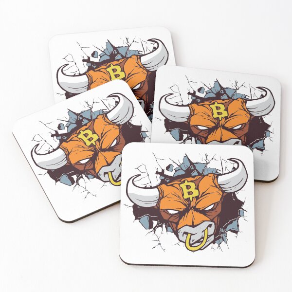 Item preview, Bitcoin Bull Breaking Through designed and sold by infleims.