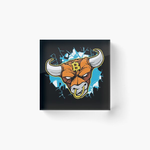 Item preview, Bitcoin Bull Breaking Through designed and sold by infleims.