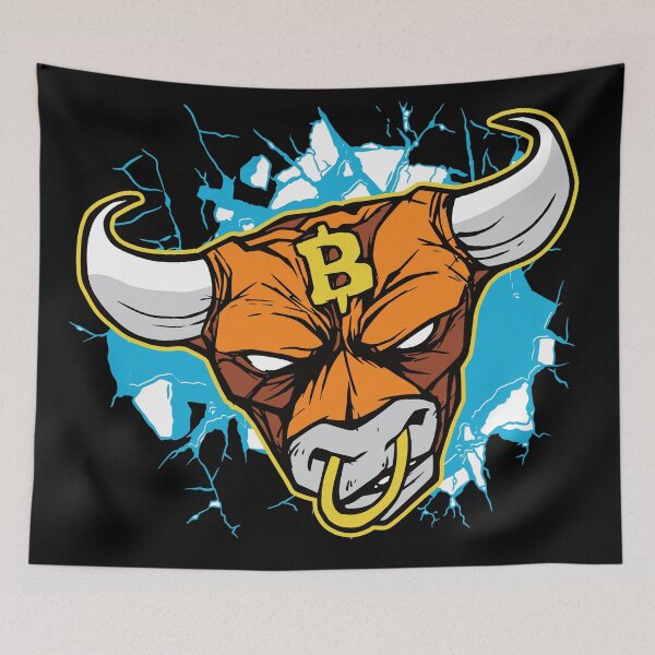 Item preview, Bitcoin Bull Breaking Through designed and sold by infleims.