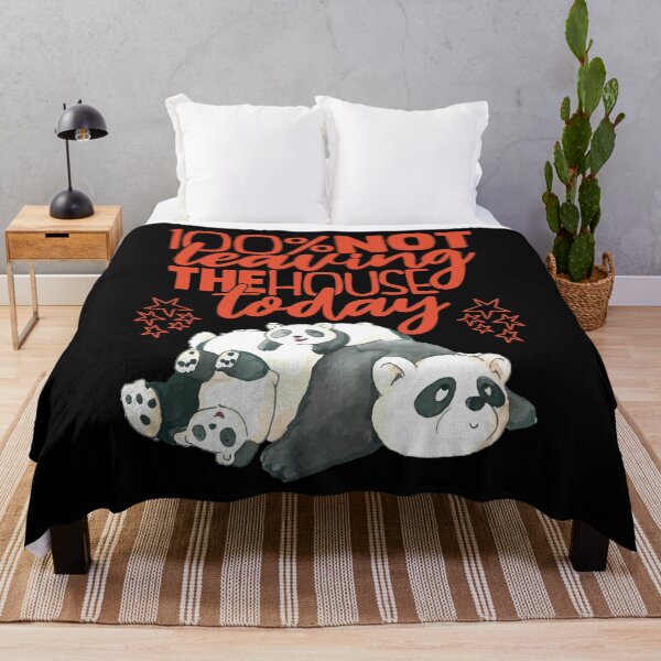 Item preview, 100% Not Leaving The House Today | Panda love designed and sold by Petra Becker.
