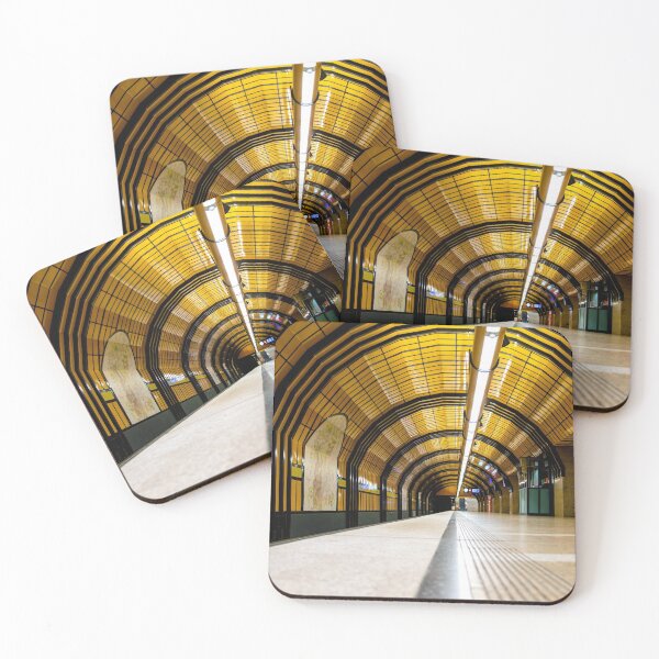 Item preview, Theresienwiese Munich Underground Subway Station Platform Tunnel designed and sold by Andreea Eva Herczegh.