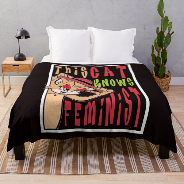 Item preview, Cat Knows Feminist designed and sold by roleshop.