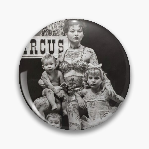 Item preview, Vintage Tattoo art on body - retro studio tattoos bizarre art circus designed and sold by Coolstuff4you71.