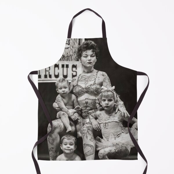 Item preview, Vintage Tattoo art on body - retro studio tattoos bizarre art circus designed and sold by Coolstuff4you71.